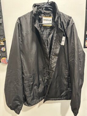 Caterpillar Men's Black Lightweight Windbreaker Jacket